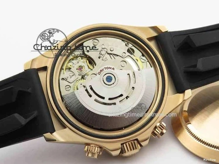 MiroTime 0110 Daytona 116515 Noob 1:1 Best Edition White Dial On Black Rubber Strap A7750 (Free Extra Strap) MultiPurpose 3739